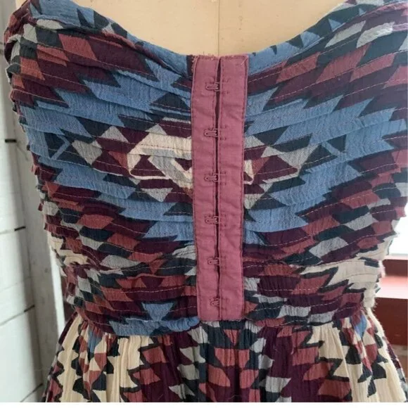 Billabong Davenport Aztec Tribal Print Dress Womens SIze Large - Picture 2 of 8